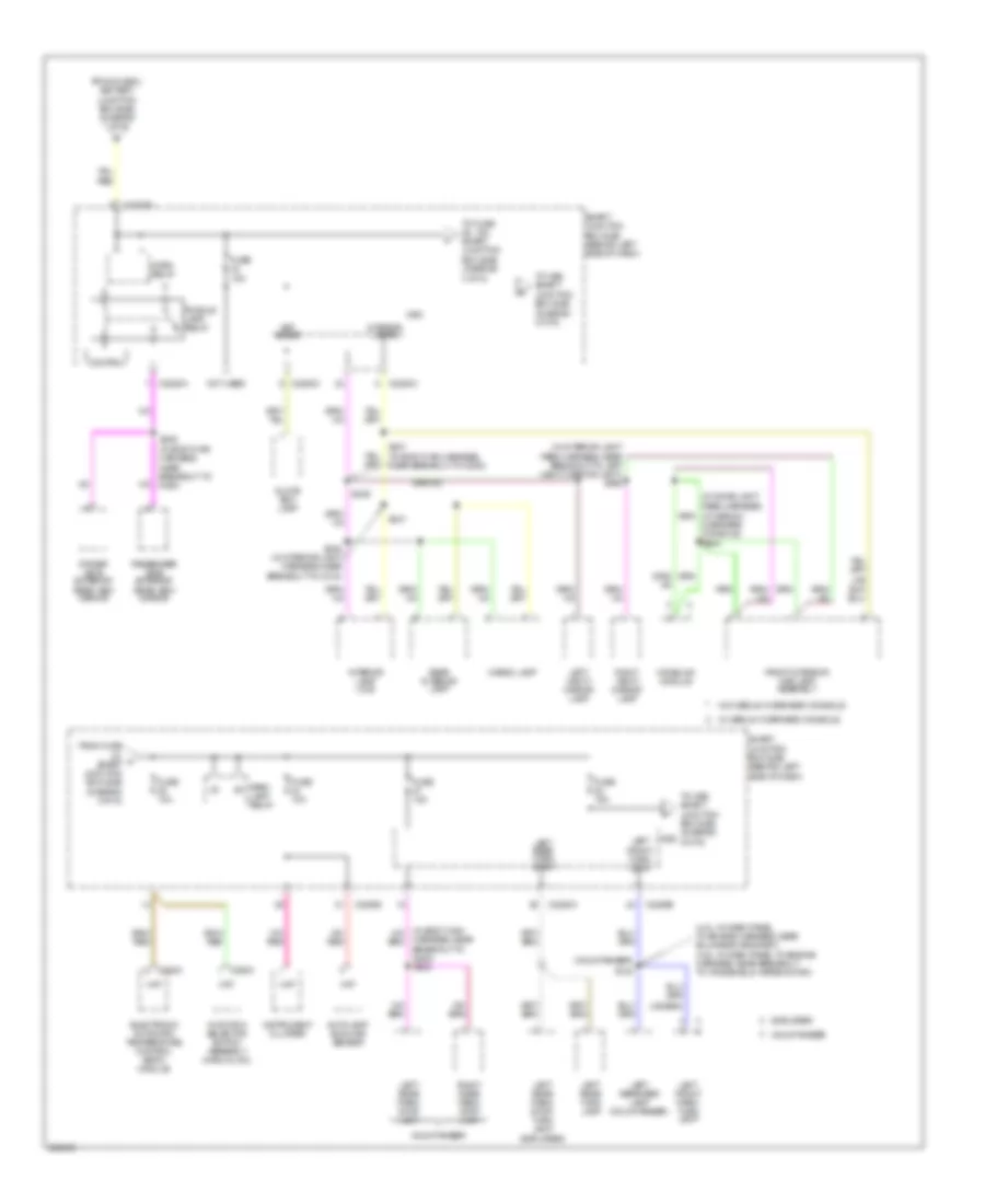 Power Distribution Wiring Diagram 3 of 6 for Mercury Mountaineer 2007