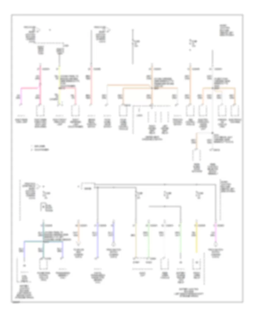 Power Distribution Wiring Diagram (5 of 6) for Mercury Mountaineer 2007