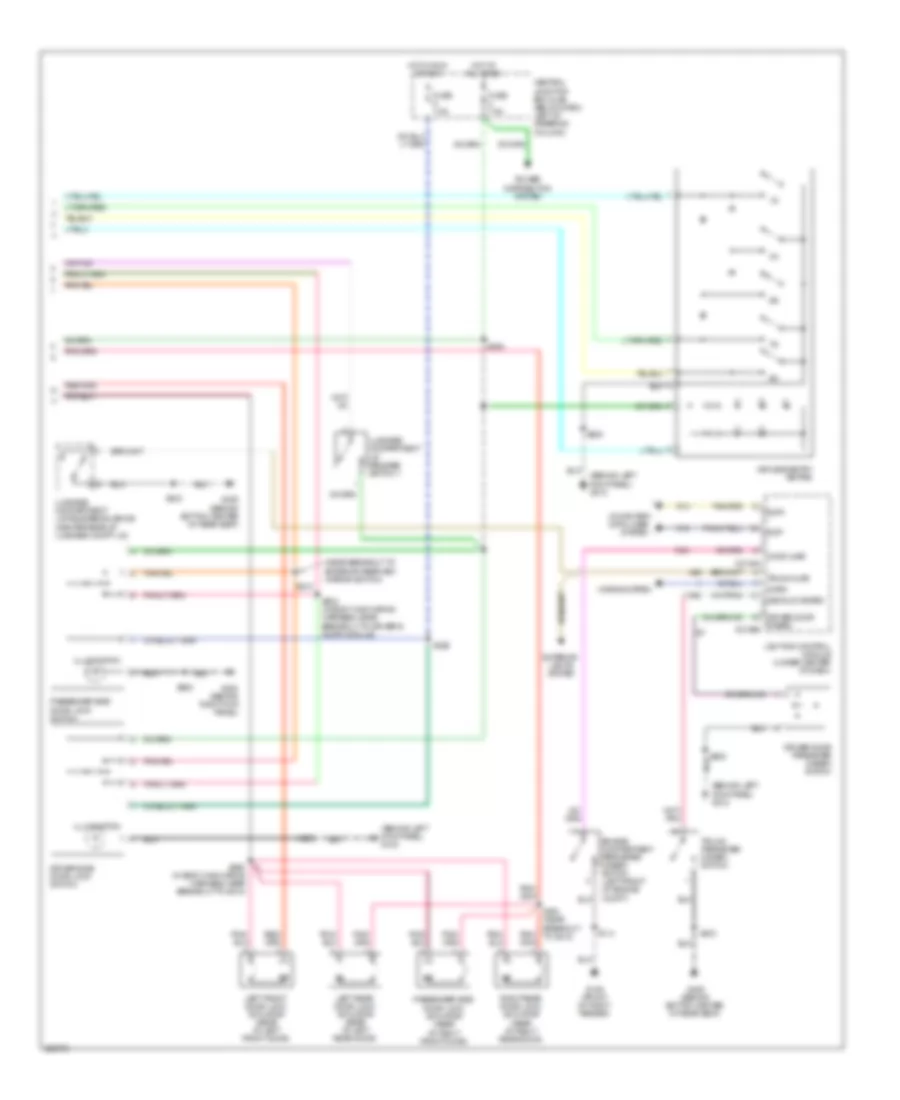 Forced Entry Wiring Diagram (2 of 2) for Mercury Grand Marquis GS 2008