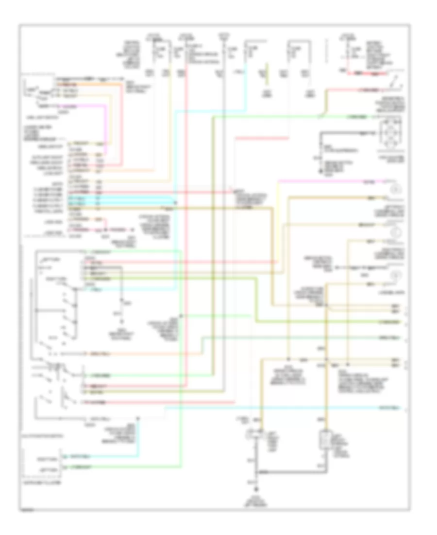 Exterior Lamps Wiring Diagram 1 of 2 for Mercury Grand Marquis GS 2008