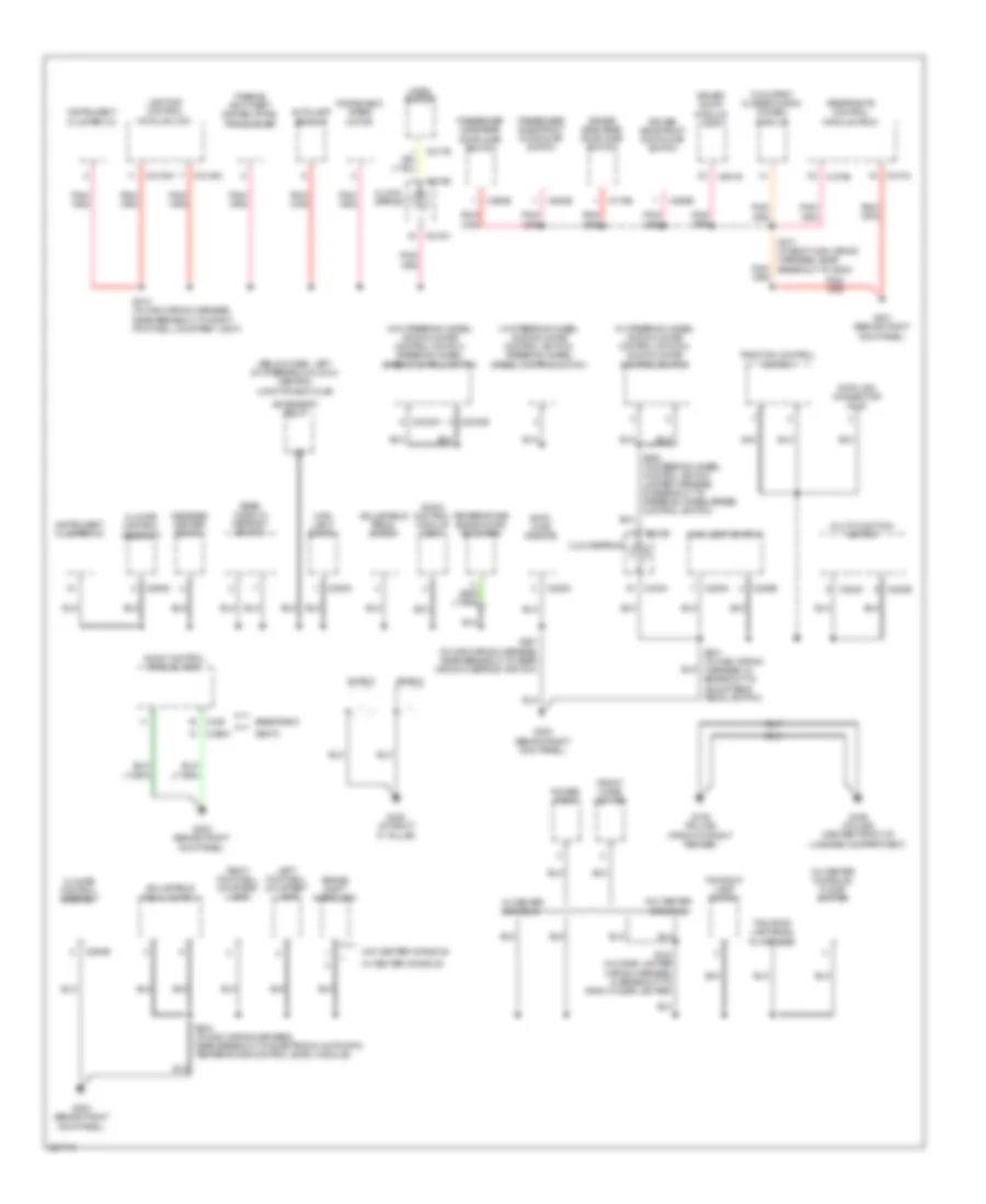 Ground Distribution Wiring Diagram (2 of 4) for Mercury Grand Marquis GS 2008