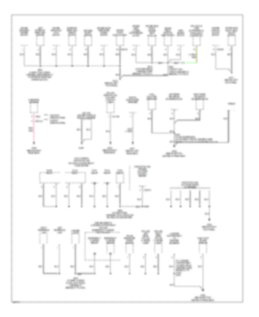 Ground Distribution Wiring Diagram (3 of 4) for Mercury Grand Marquis GS 2008
