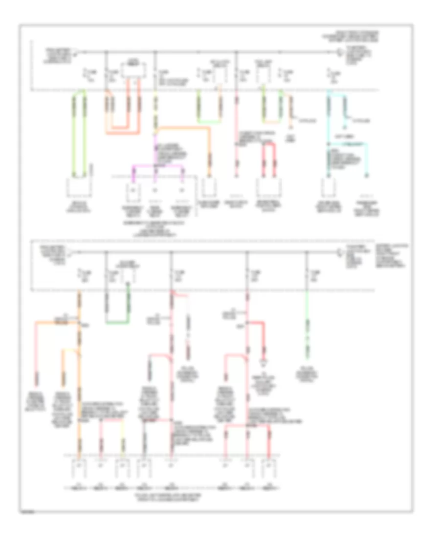 Power Distribution Wiring Diagram 3 of 5 for Mercury Grand Marquis GS 2008