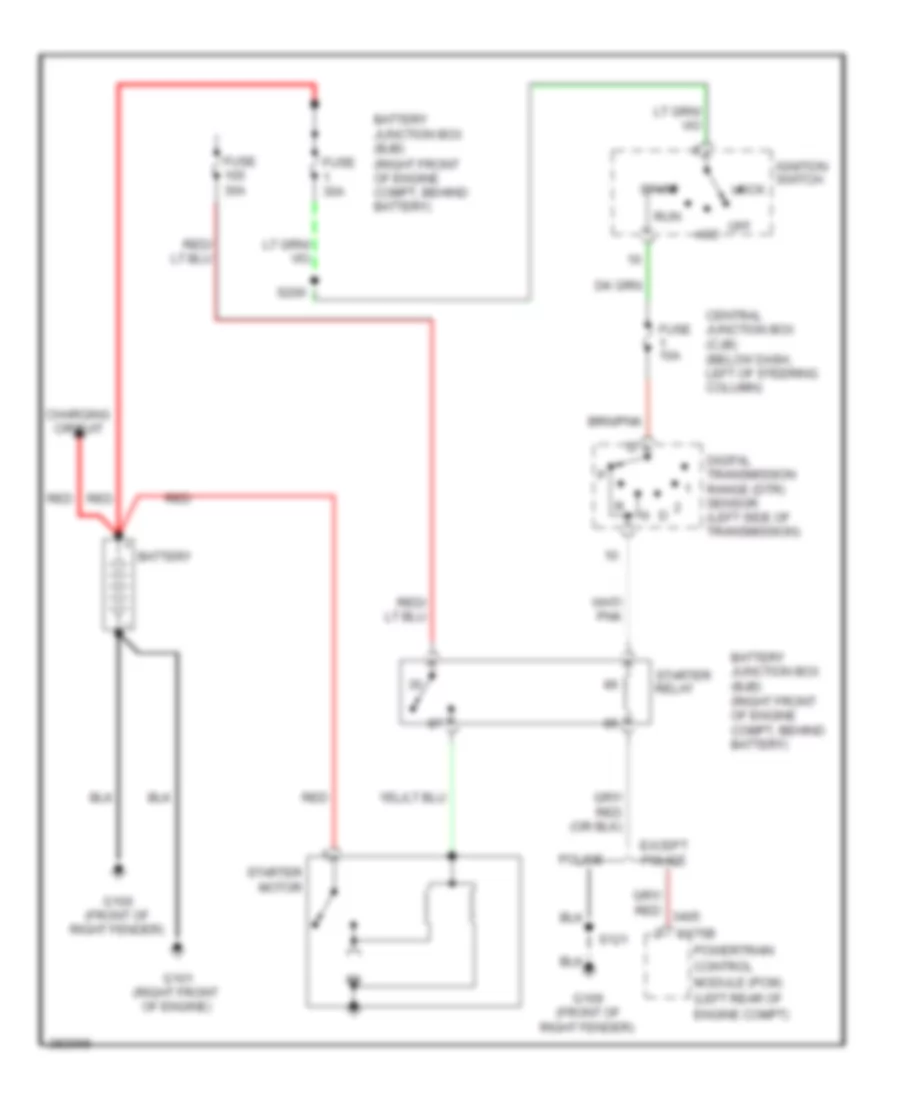 Starting Wiring Diagram for Mercury Grand Marquis LS 2008