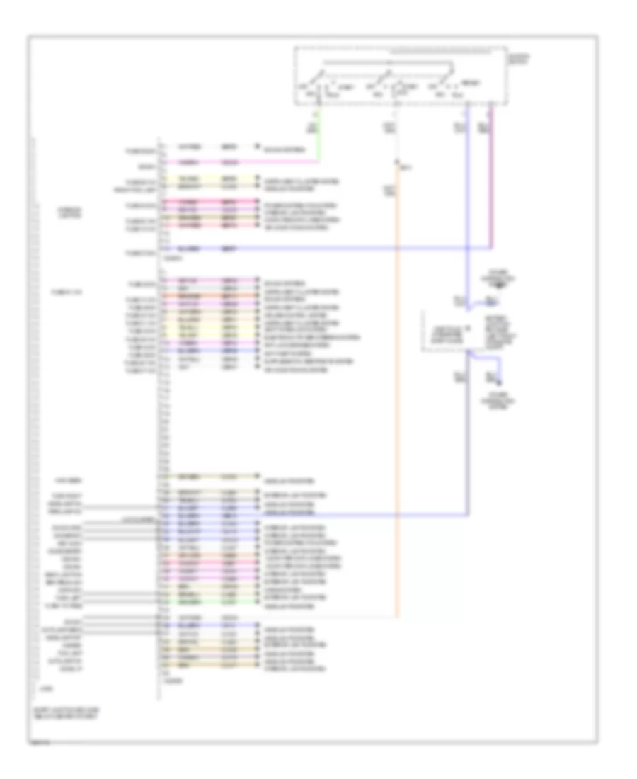 Body Control Modules Wiring Diagram Except Hybrid 1 of 3 for Mercury Mariner 2008