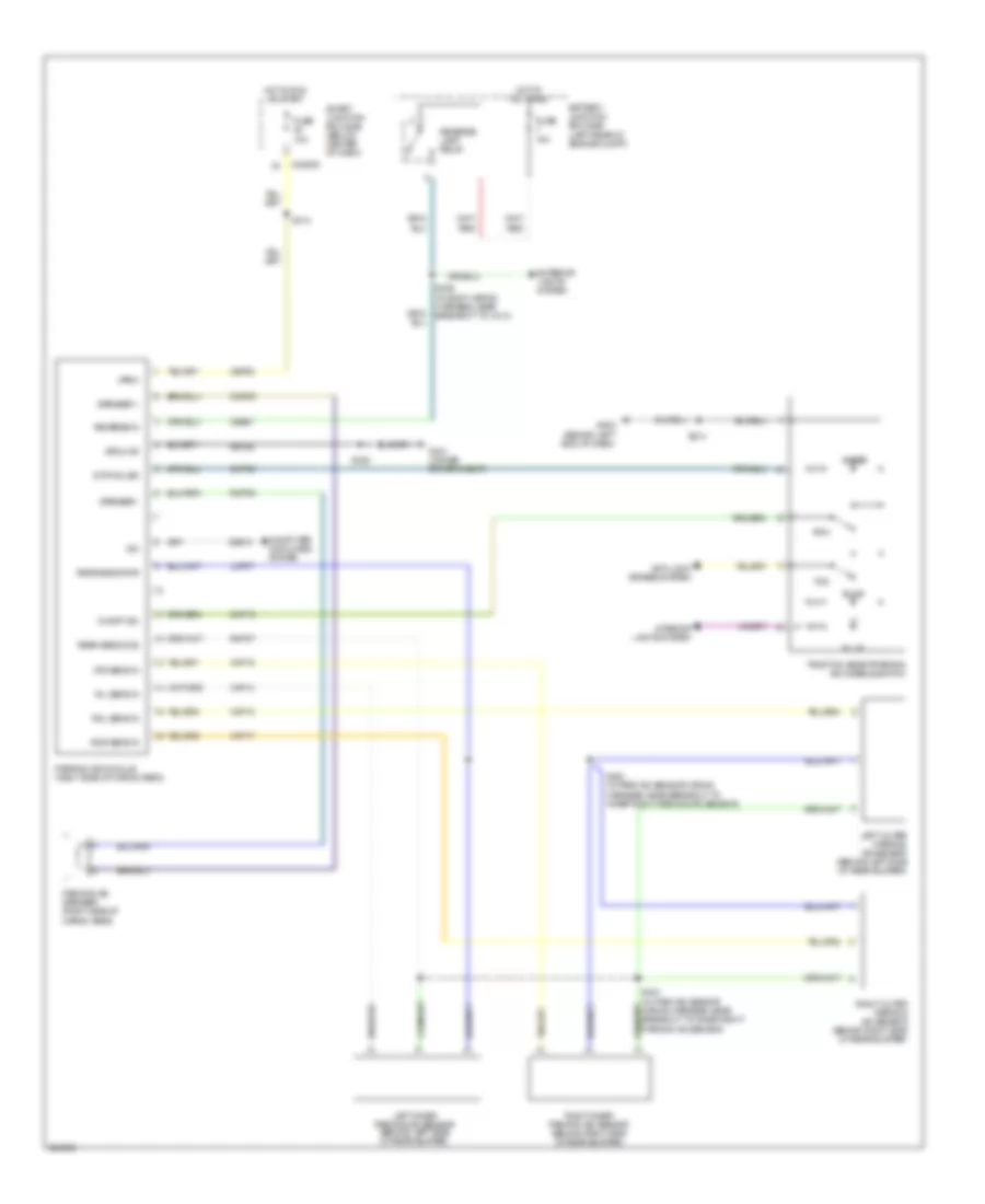 Parking Assistant Wiring Diagram, Hybrid for Mercury Mariner 2008