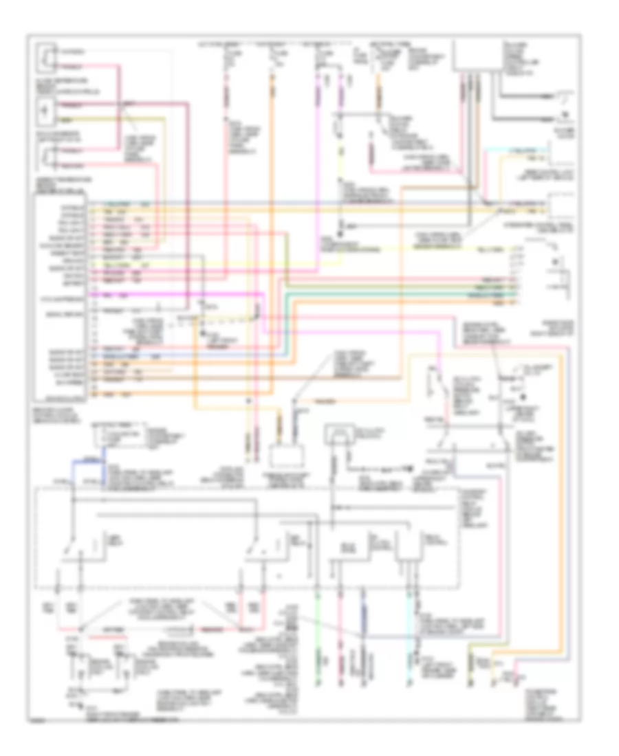 A C Wiring Diagram Auto A C for Mercury Sable LS 1997
