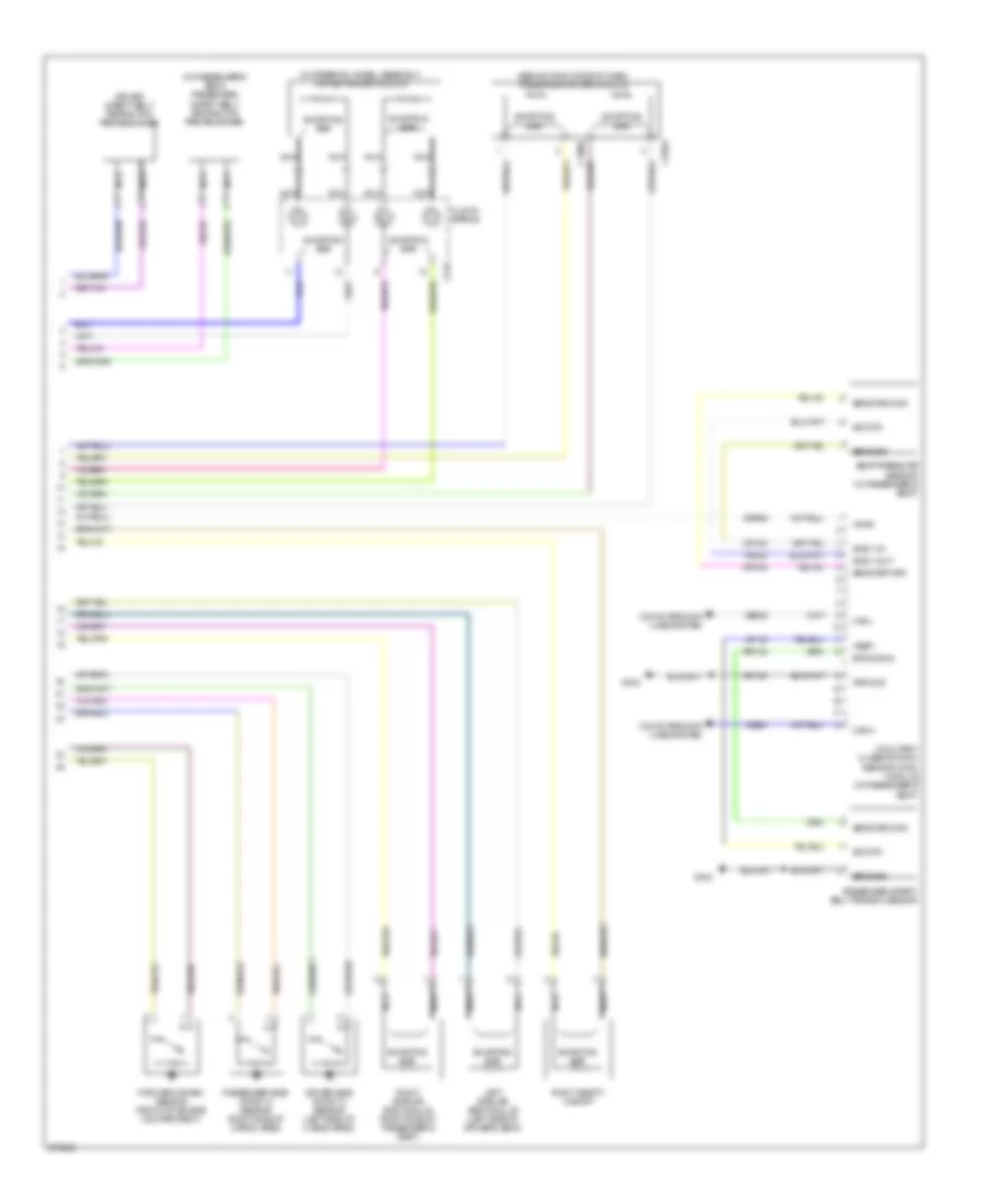 Supplemental Restraints Wiring Diagram (2 of 2) for Mercury Mariner Premier 2008