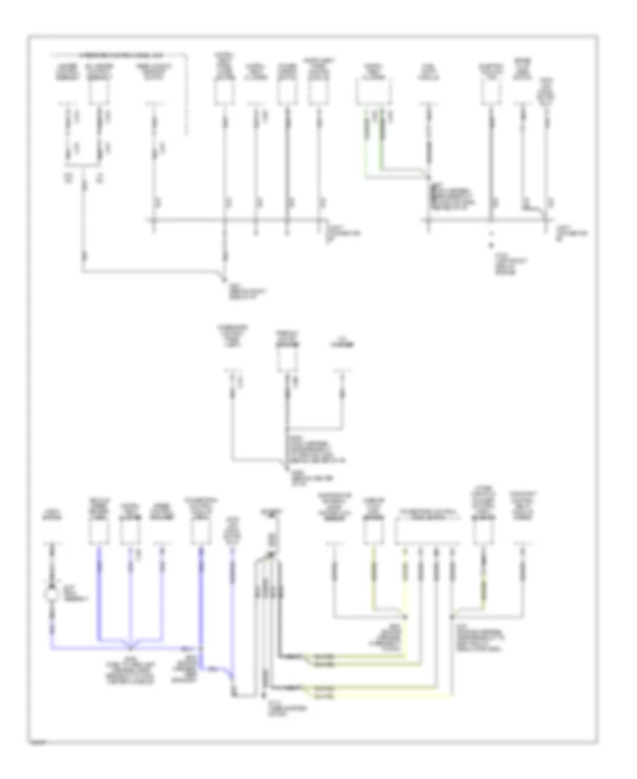 Ground Distribution Wiring Diagram (2 of 3) for Mercury Tracer GS 1997