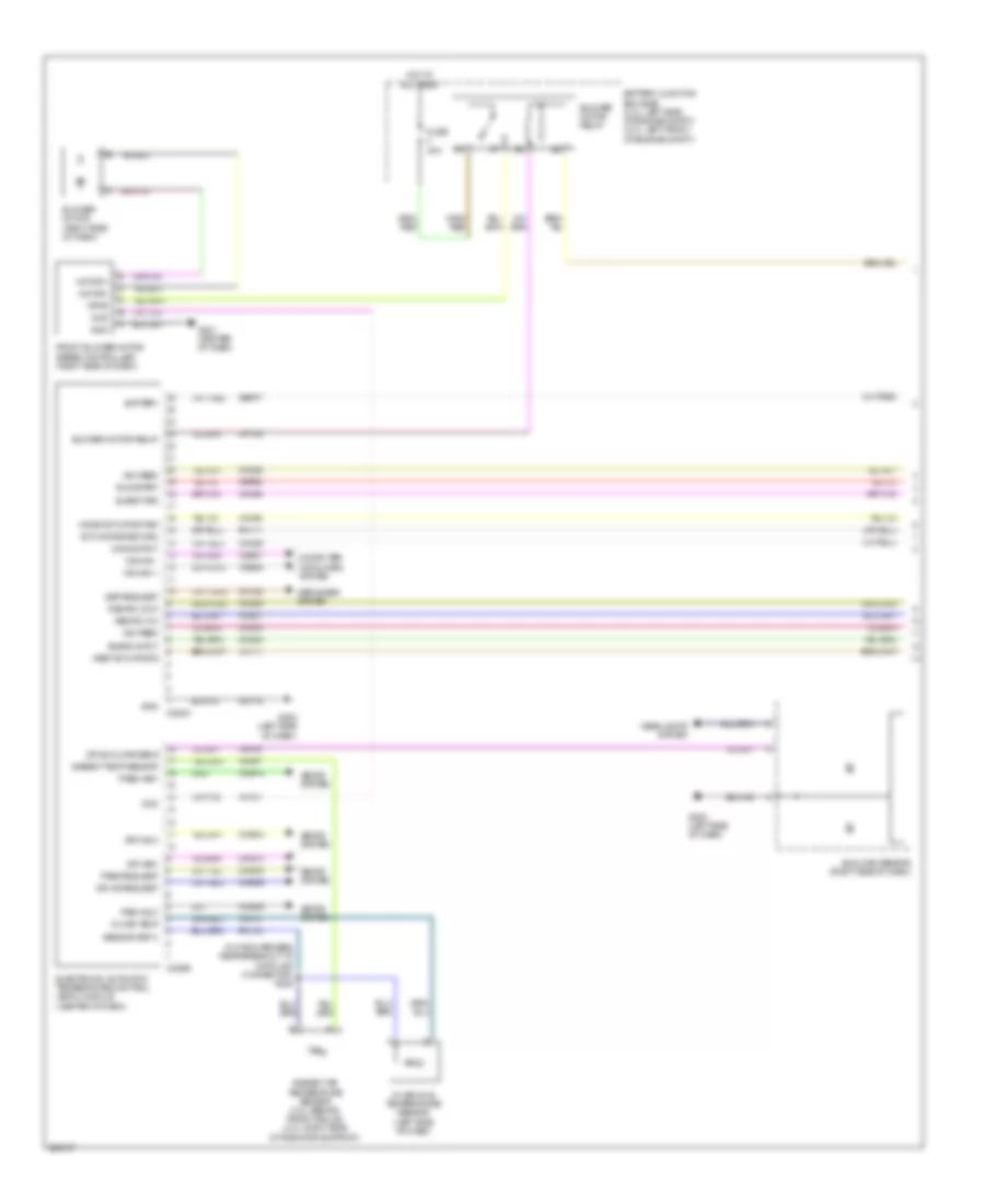 Электросхема кондиционера, Единственный Зональный счет (1 из 3) для Mercury Milan 2008