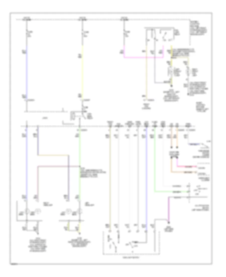 Headlights Wiring Diagram, without Autolamps for Mercury Milan 2008