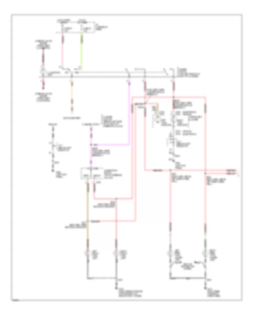 Exterior Lamps Wiring Diagram (1 of 2) for Mercury Villager GS 1997