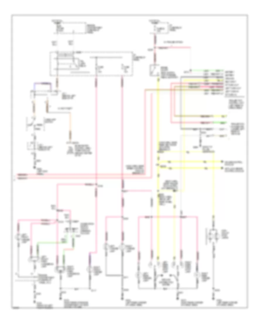 Exterior Lamps Wiring Diagram 2 of 2 for Mercury Villager GS 1997