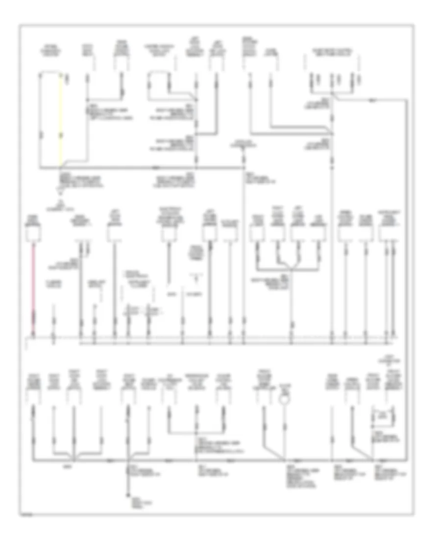 Ground Distribution Wiring Diagram (2 of 3) for Mercury Villager GS 1997