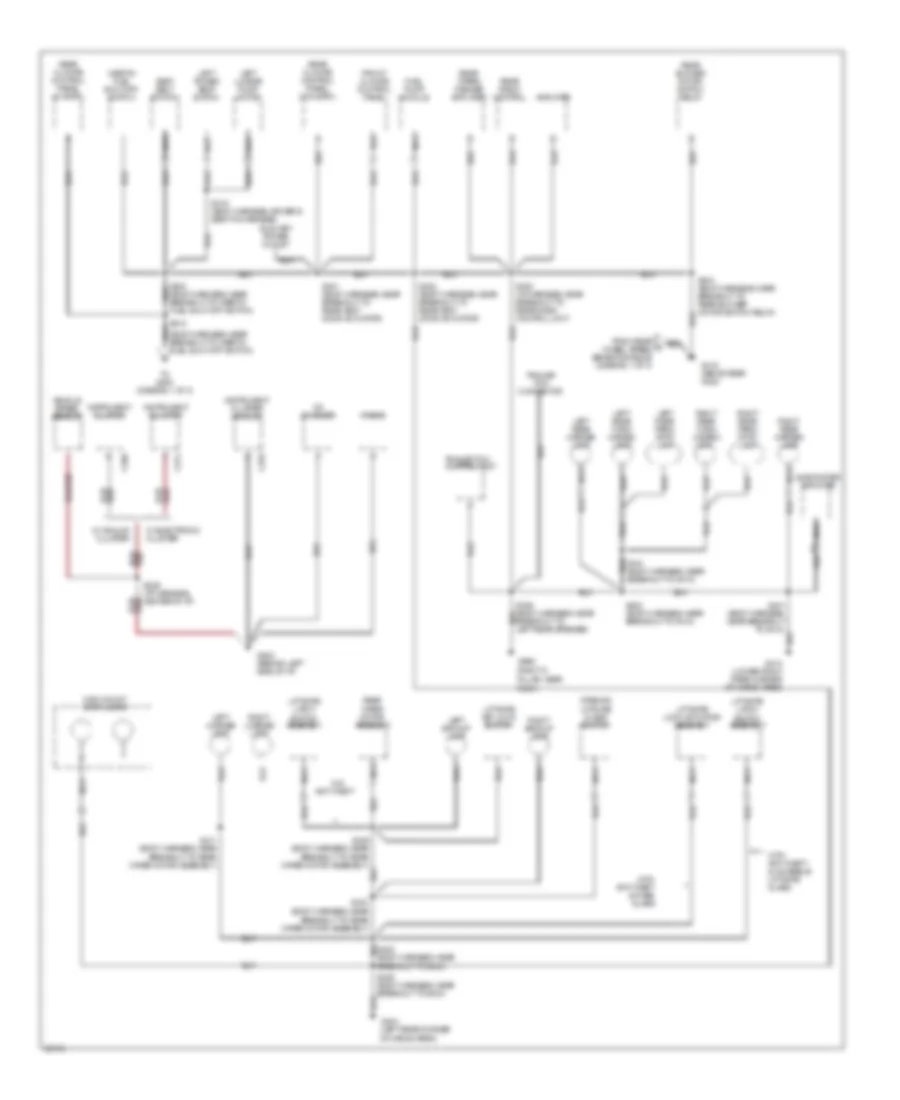 Ground Distribution Wiring Diagram 3 of 3 for Mercury Villager GS 1997