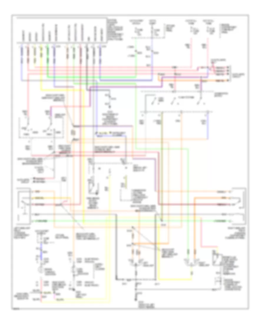 Headlight Wiring Diagram, with DRL for Mercury Villager GS 1997