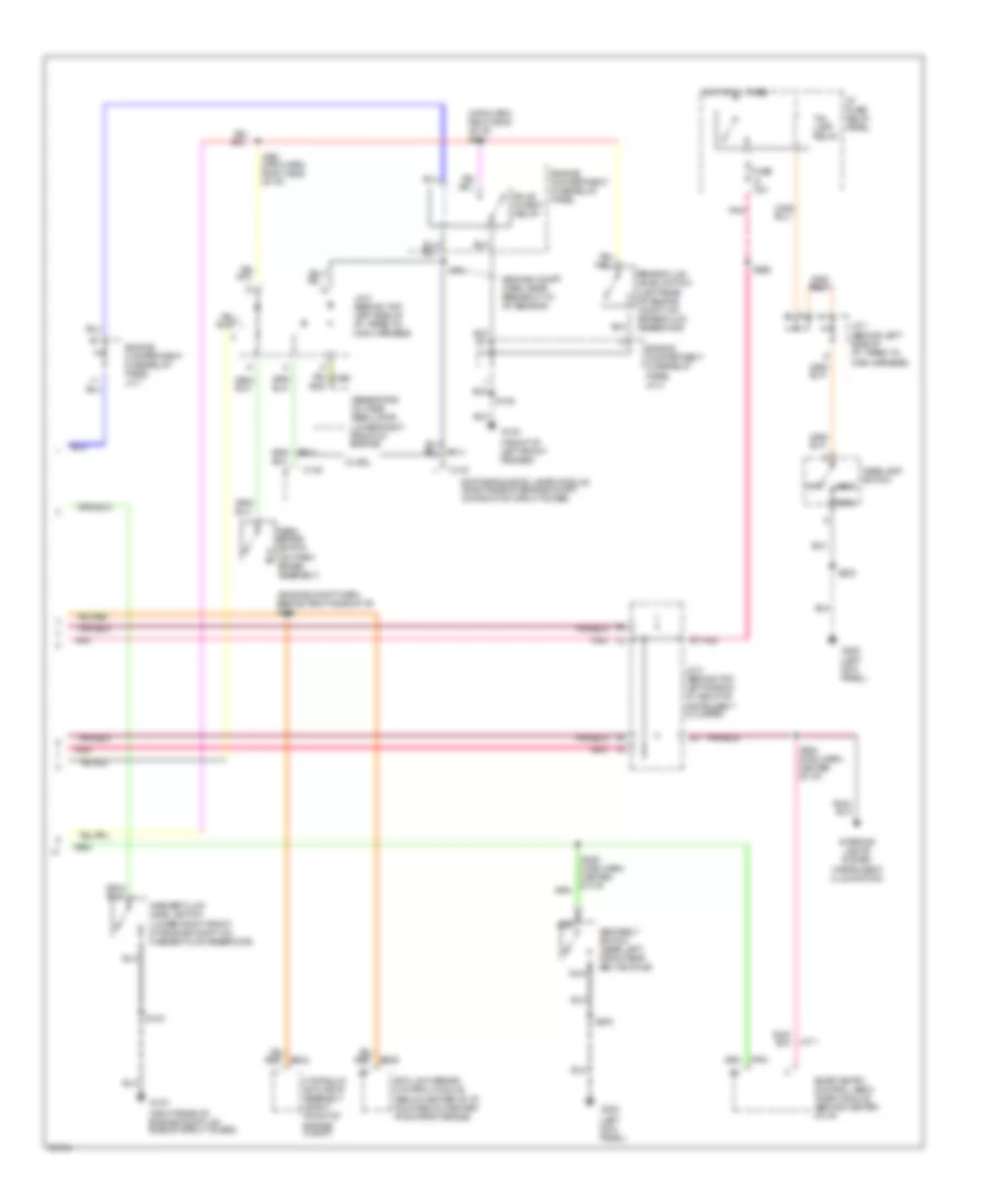 Analog Cluster Wiring Diagram 2 of 2 for Mercury Villager GS 1997