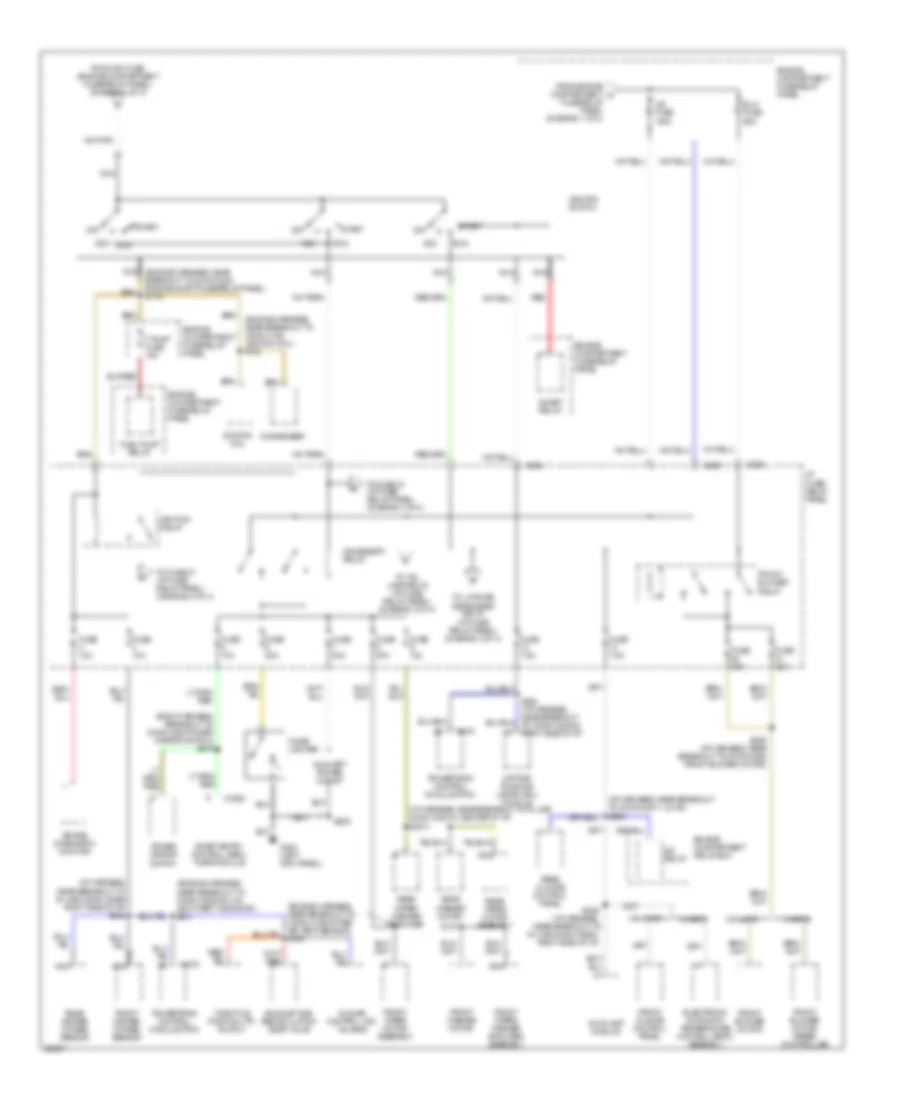 Power Distribution Wiring Diagram 2 of 4 for Mercury Villager GS 1997