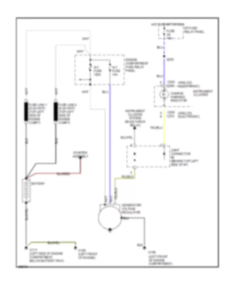 Charging Wiring Diagram for Mercury Villager GS 1997