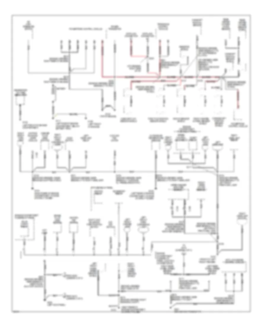 Ground Distribution Wiring Diagram 1 of 3 for Mercury Villager LS 1997
