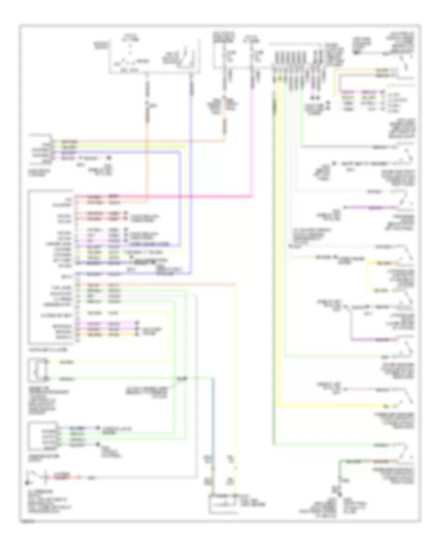 Instrument Cluster Wiring Diagram for Mercury Mountaineer 2008
