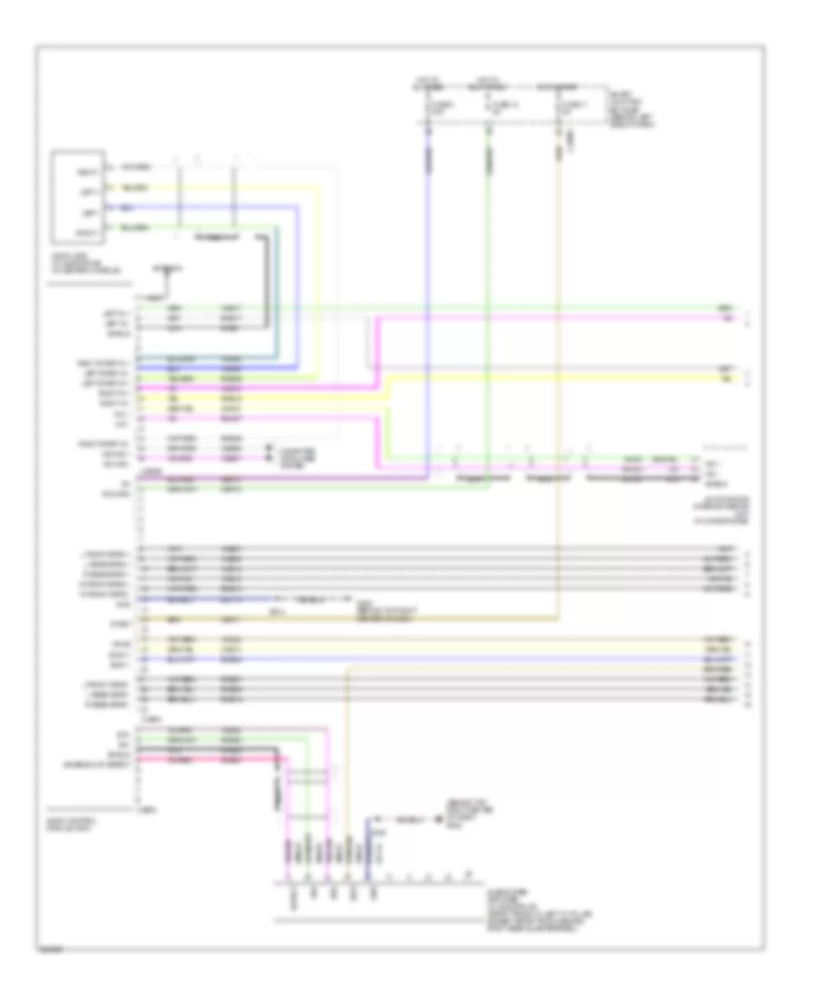 Premium Radio Wiring Diagram, without SYNC (1 of 2) for Mercury Mountaineer 2008