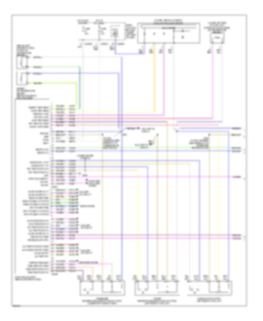 Электросхема кондиционера (1 из 2) для Mercury Sable 2008
