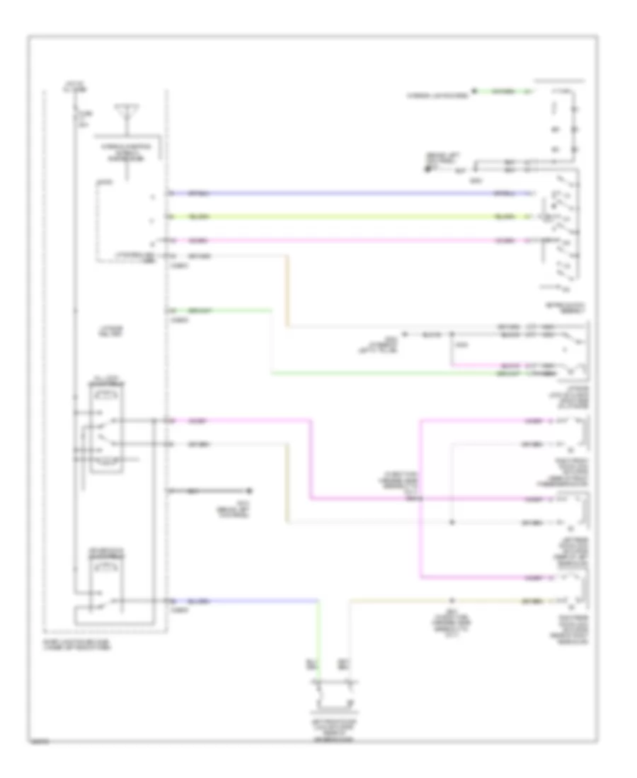 Forced Entry Wiring Diagram 1 of 2 for Mercury Sable 2008