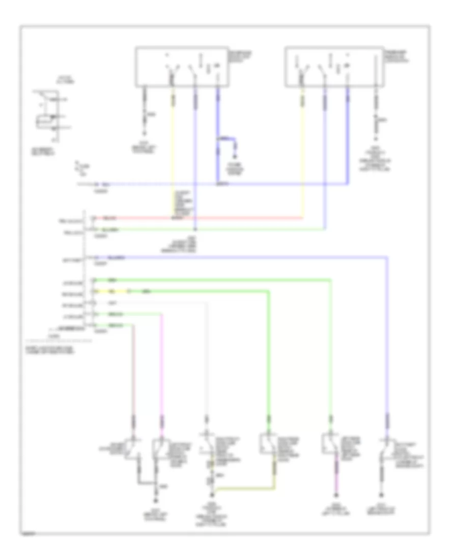 Forced Entry Wiring Diagram (2 of 2) for Mercury Sable 2008
