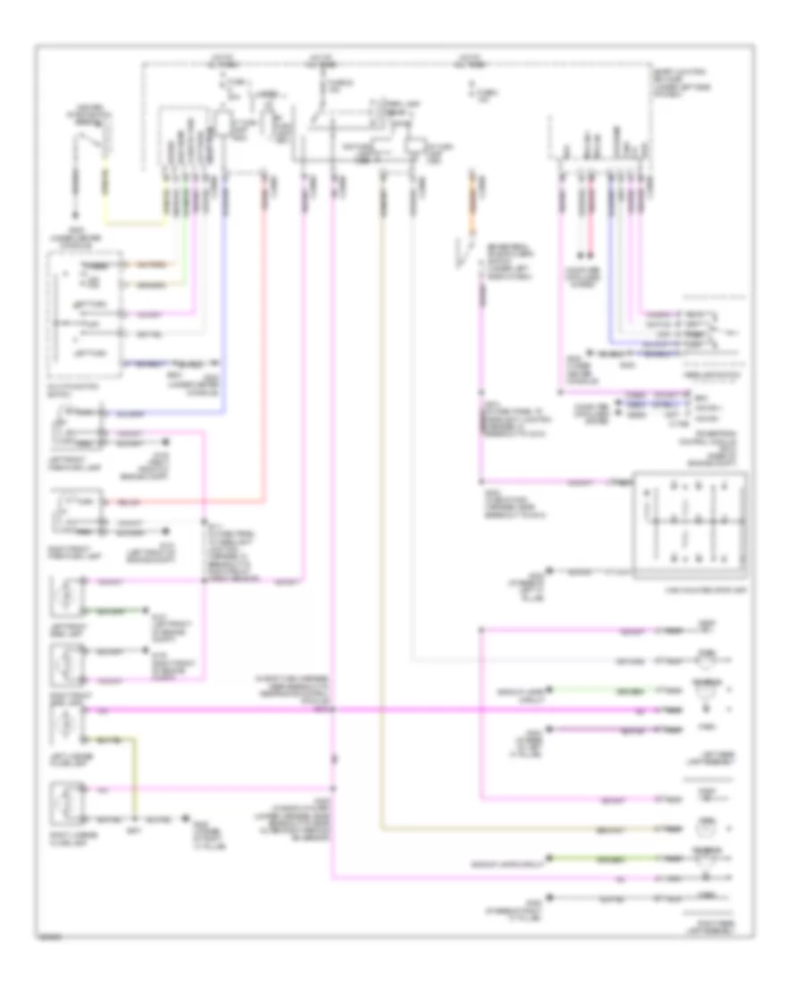 Exterior Lamps Wiring Diagram for Mercury Sable 2008