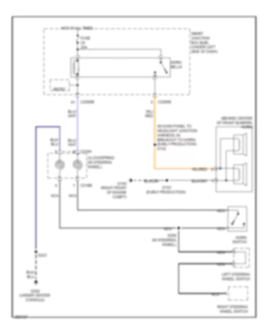 Horn Wiring Diagram for Mercury Sable 2008
