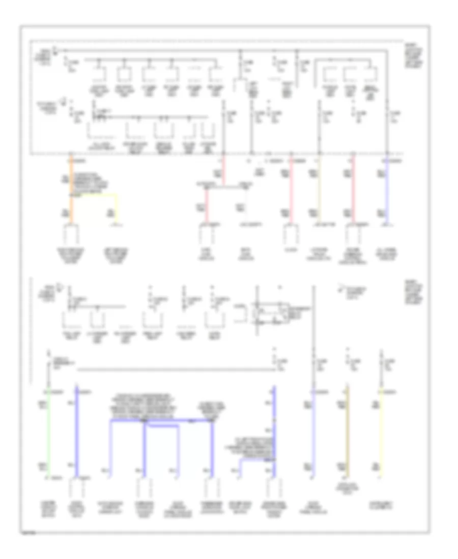 Power Distribution Wiring Diagram (3 of 4) for Mercury Sable 2008