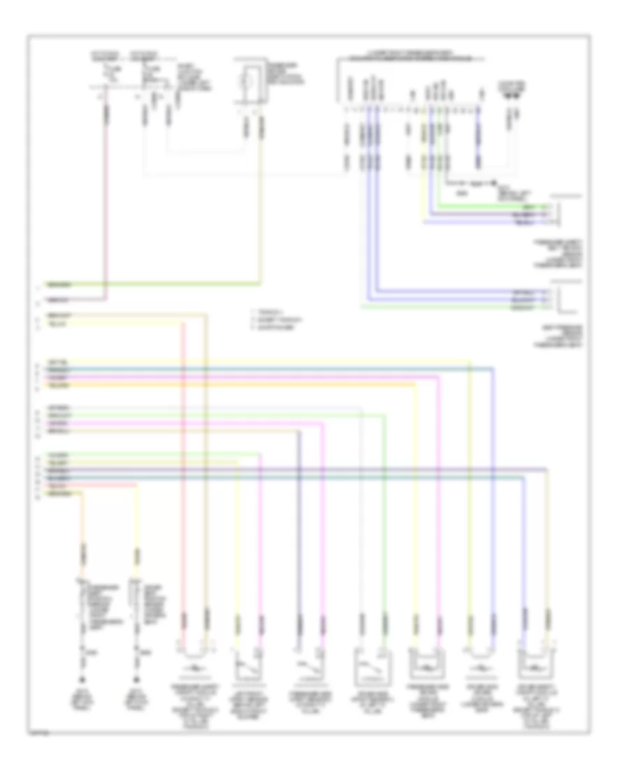 Supplemental Restraints Wiring Diagram (2 of 2) for Mercury Sable 2008