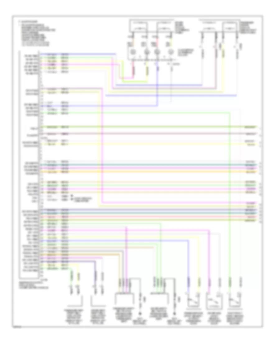 Supplemental Restraints Wiring Diagram 1 of 2 for Mercury Sable Premier 2008