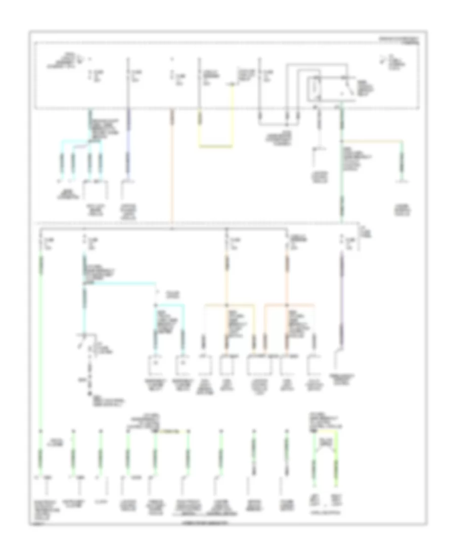 Power Distribution Wiring Diagram 2 of 4 for Mercury Grand Marquis GS 1998
