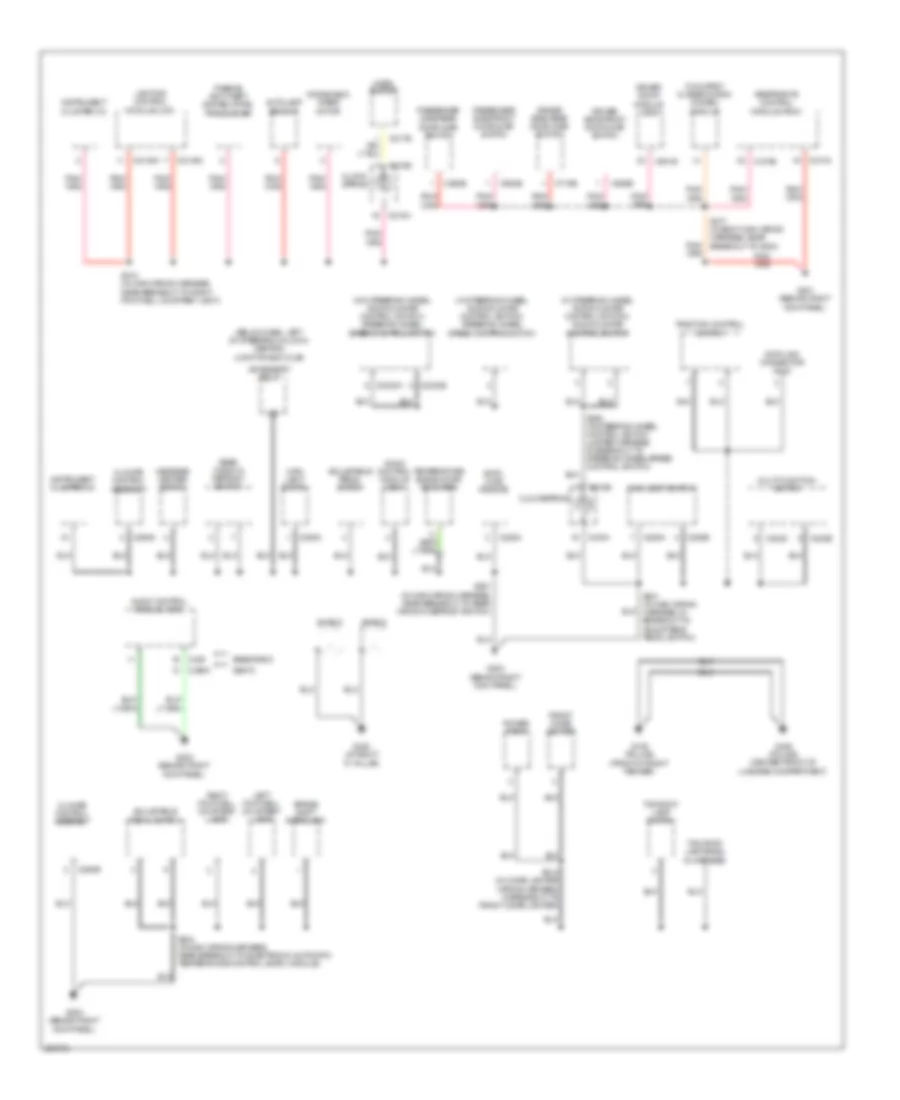 Ground Distribution Wiring Diagram 2 of 4 for Mercury Grand Marquis LS 2009