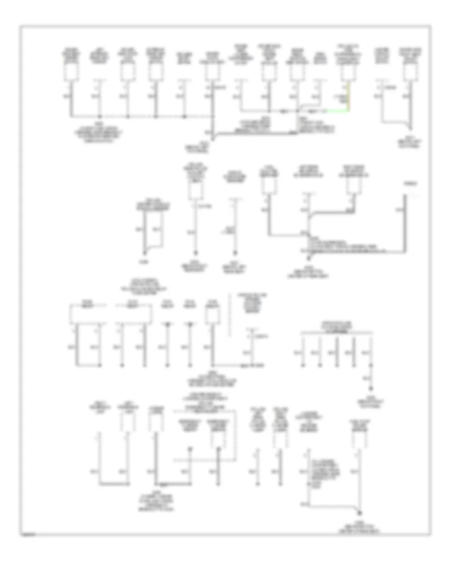 Ground Distribution Wiring Diagram 3 of 4 for Mercury Grand Marquis LS 2009