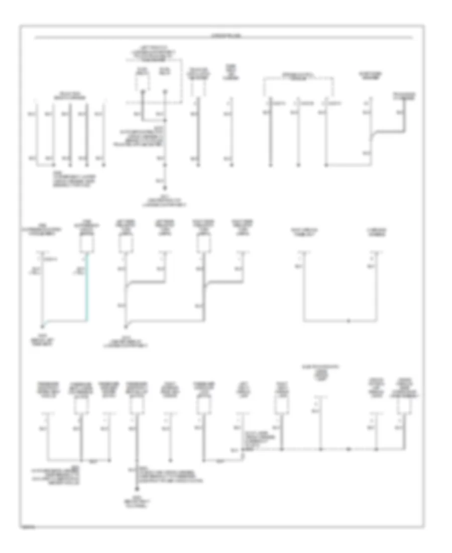 Ground Distribution Wiring Diagram 4 of 4 for Mercury Grand Marquis LS 2009