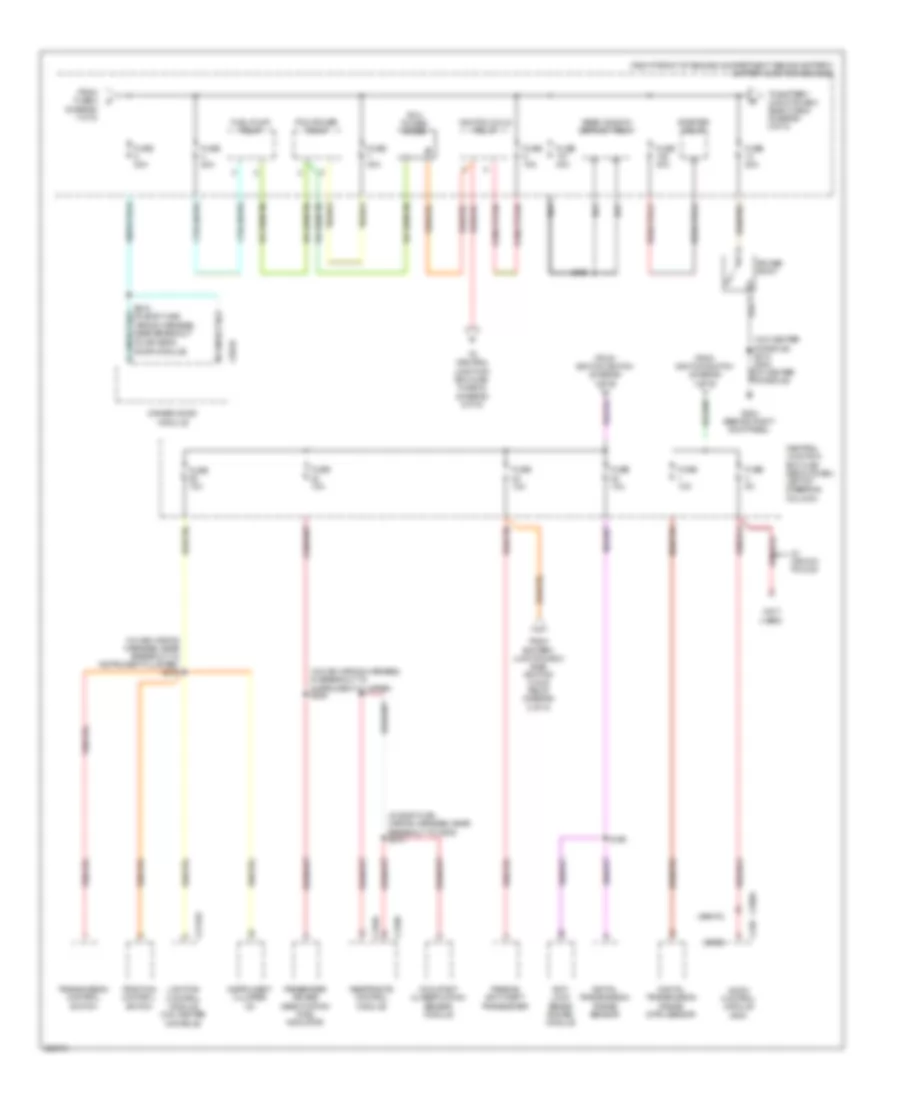 Power Distribution Wiring Diagram 2 of 5 for Mercury Grand Marquis LS 2009