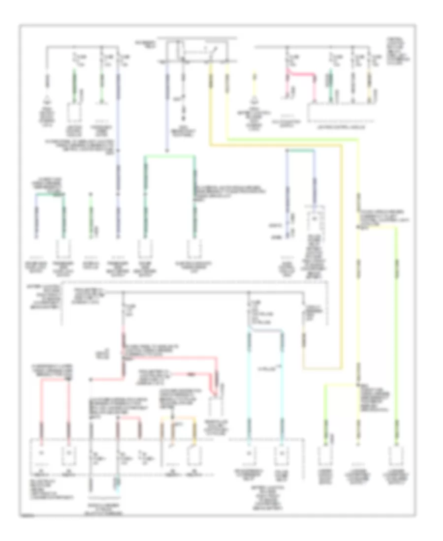 Power Distribution Wiring Diagram 5 of 5 for Mercury Grand Marquis LS 2009