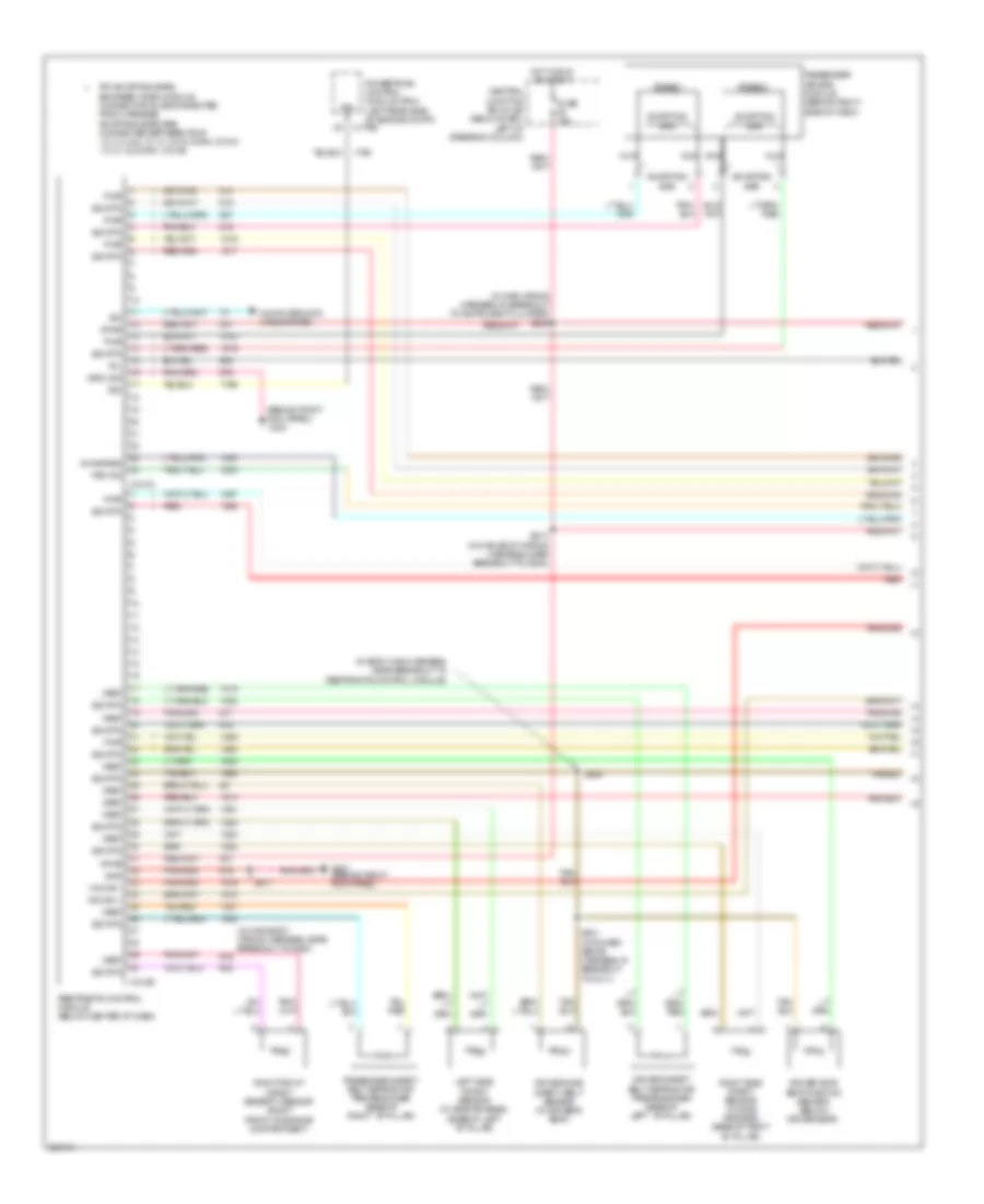 Supplemental Restraints Wiring Diagram 1 of 2 for Mercury Grand Marquis LS 2009