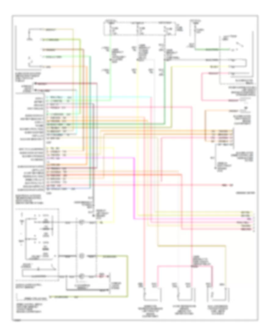 Электросхема кондиционера A/C, Авто A/C (1 из 2) для Mercury Mountaineer 1998