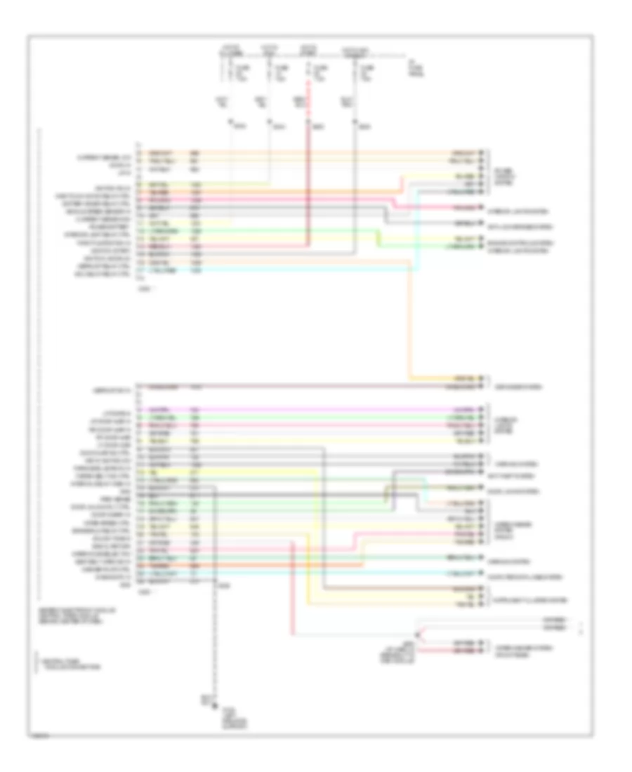Body Computer Wiring Diagrams 1 of 2 for Mercury Mountaineer 1998