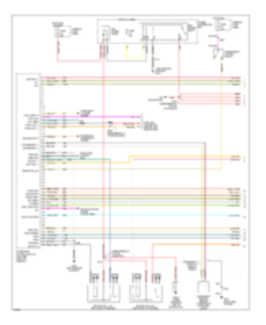 5.0L, Engine Performance Wiring Diagrams (1 of 4) for Mercury Mountaineer 1998