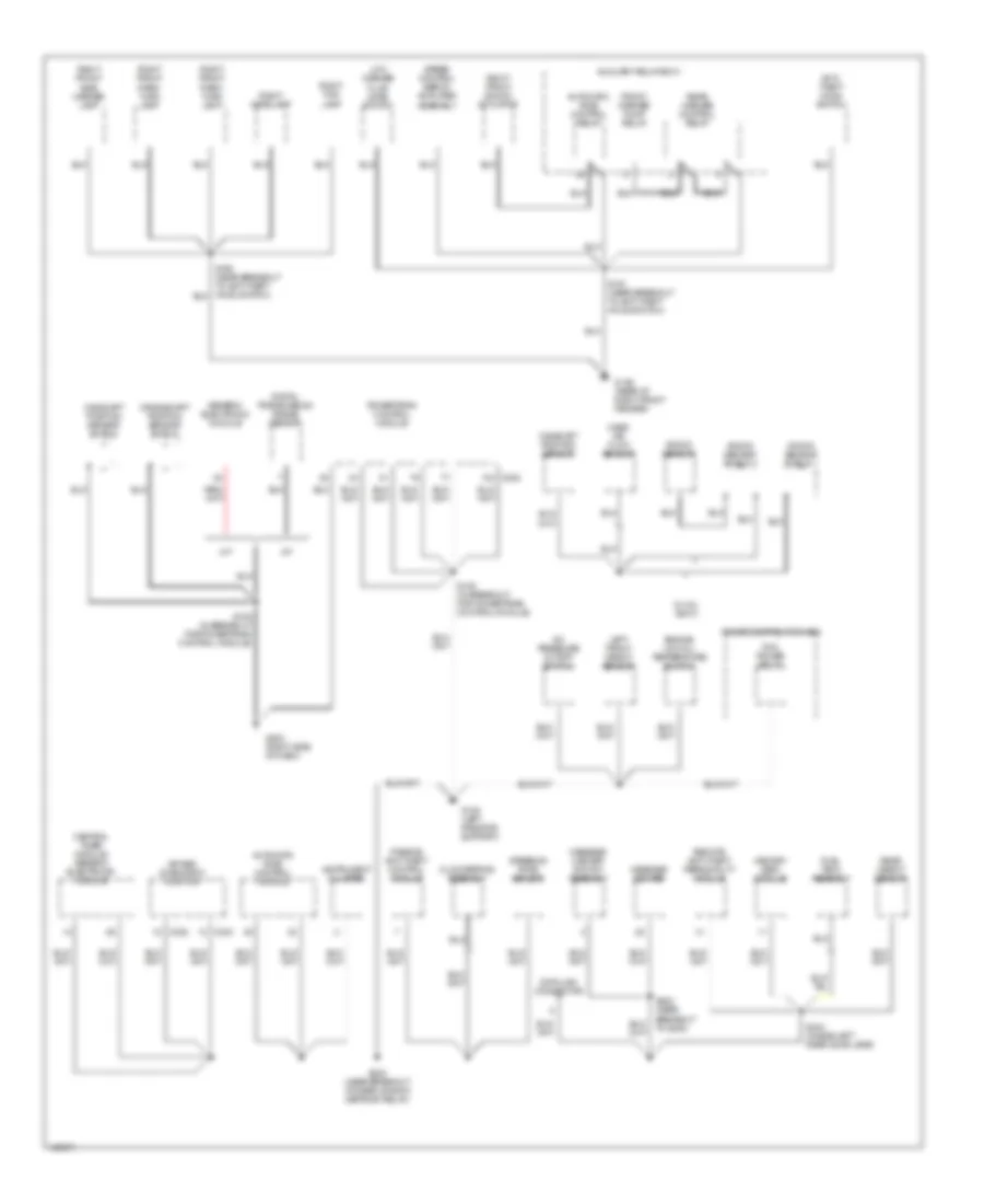 Ground Distribution Wiring Diagram 2 of 4 for Mercury Mountaineer 1998