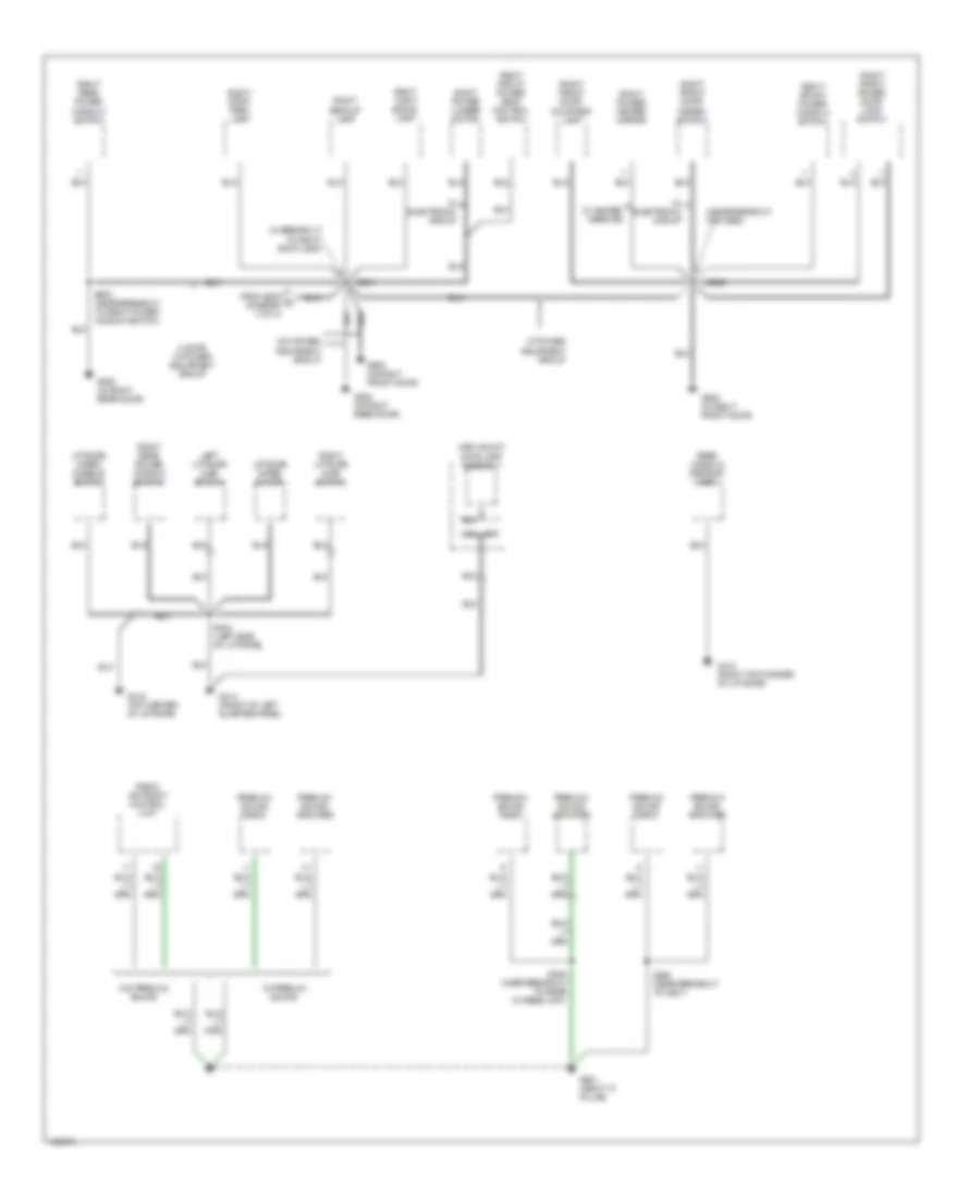 Ground Distribution Wiring Diagram 4 of 4 for Mercury Mountaineer 1998