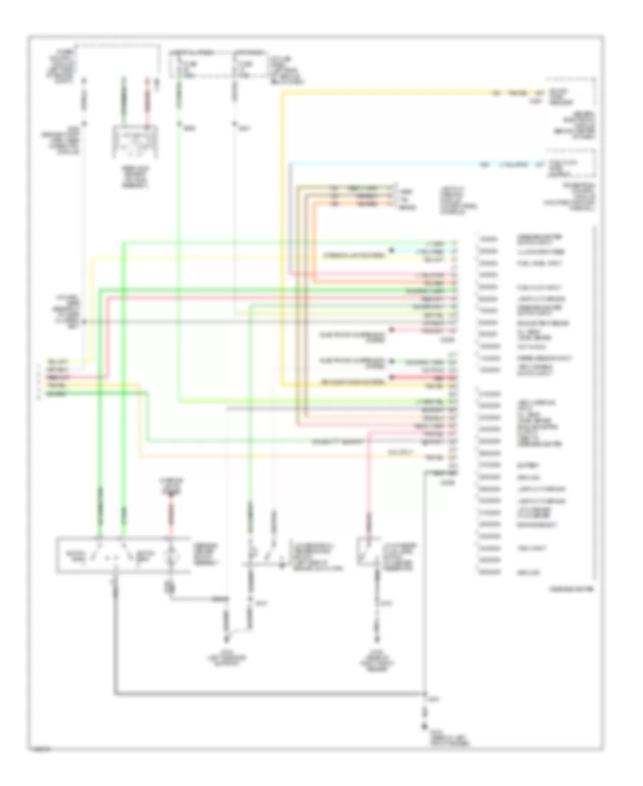 Instrument Cluster Wiring Diagram (2 of 2) for Mercury Mountaineer 1998