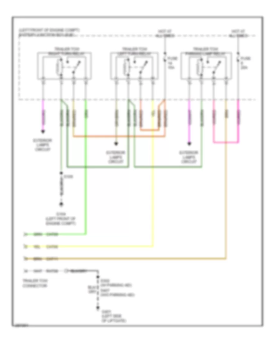 TrailerCamper Adapter Wiring Diagram for Mercury Mariner 2009