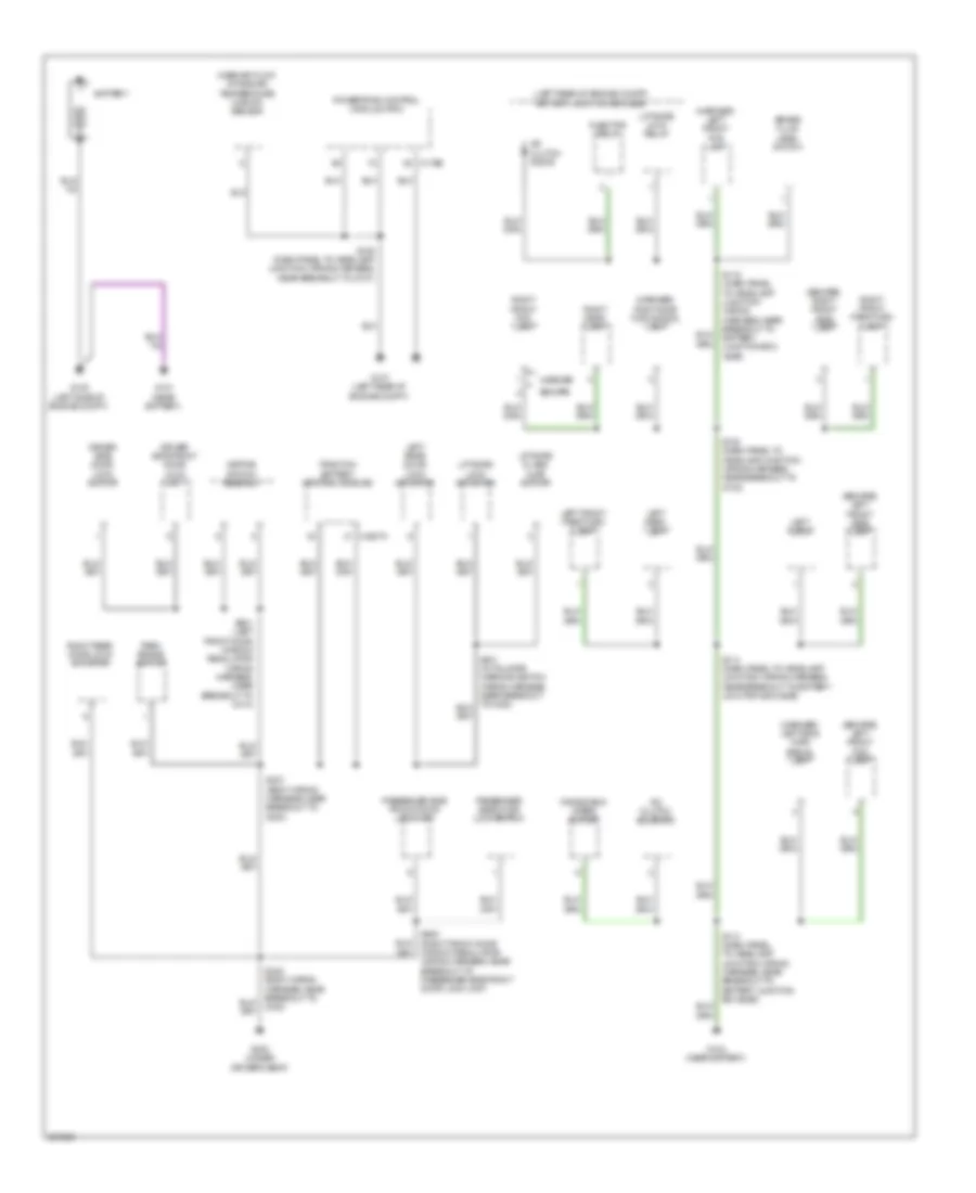 Ground Distribution Wiring Diagram Hybrid 1 of 3 for Mercury Mariner 2009