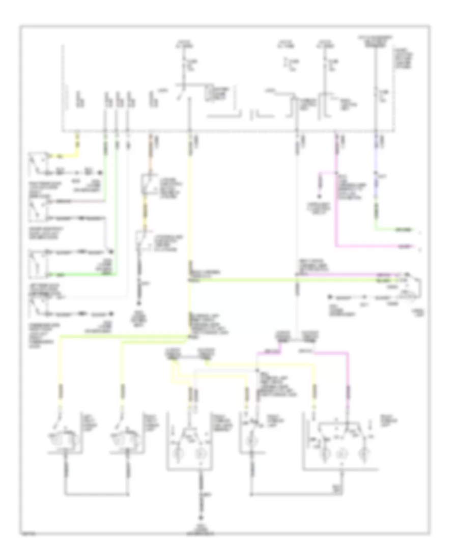 Courtesy Lamps Wiring Diagram Except Hybrid 1 of 2 for Mercury Mariner 2009